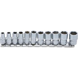 BGS 2433 set od 11 nasadnih ključeva 1/4 inča na metalnoj šini