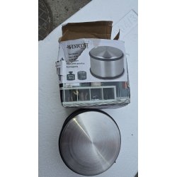 Westcott okrugli podni stoper za vrata od nerđajućeg čelika težine 1,8 kg sa zaštitnim gumenim prstenom