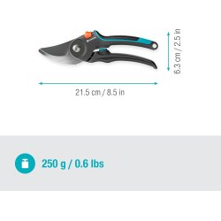 Gardena PremiumCut Pro crno-plave bypass makaze za orezivanje svežih grana do 24 mm