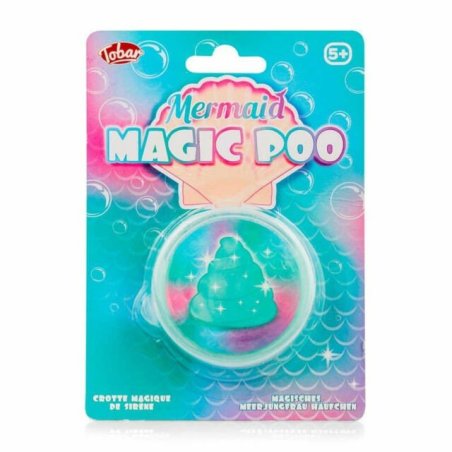Tobar Mermaid Poo magični plavi ljigavac sa šljokicama u providnoj teglici od 7 cm