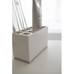 Beli Yamazaki Mist stalak minimalističkog dizajna za odlaganje do šest četkica za zube