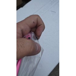 cyclingcolors neon roze teflonski bužir za sajlu kočnice bicikla - isečen komad