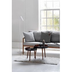 Bela samostojeća podna lampa Nordlux DFTP Mib 6 sa podesivim spot reflektorom
