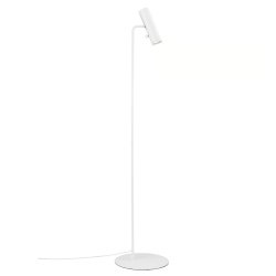 Bela samostojeća podna lampa Nordlux DFTP Mib 6 sa podesivim spot reflektorom