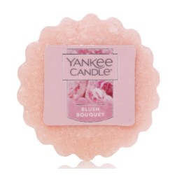 Roze Yankee Candle Blush Bouquet mirisni vosak tart od 22 grama u obliku cvetnog kolačića za aroma lampe