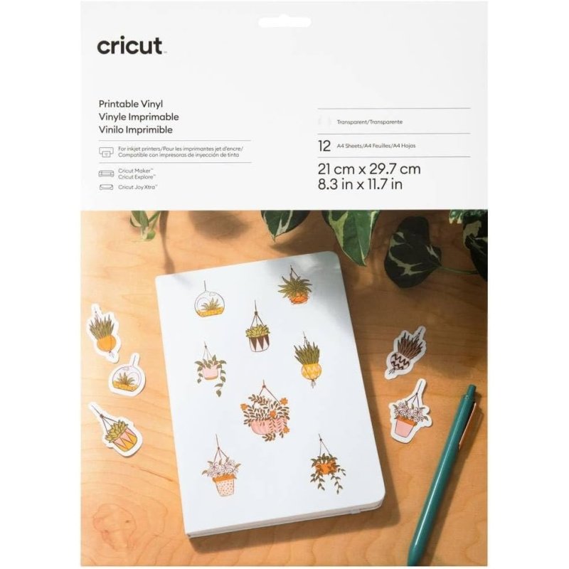 Cricut Printable Vinyl A4 štampajući vinil za Cricut mašine pakovanje 11 listova