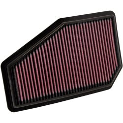 Crveni K&N panel vazdušni filter 33-2948 za Honda Civic VIII 2007-2010 u fabričkom kućištu