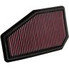 Crveni K&N panel vazdušni filter 33-2948 za Honda Civic VIII 2007-2010 u fabričkom kućištu