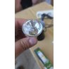 Zelena retro Fisura lava lampa sa hromiranim postoljem