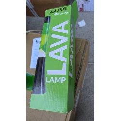 Zelena retro Fisura lava lampa sa hromiranim postoljem