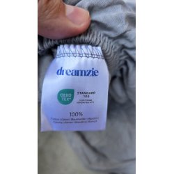 Dreamzie sivi rastegljivi jersey pamučni čaršaf sa elastičnom gumom