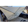 Swing & Harmonie LEDU 3x3 kvadratni bočni suncobran sa solarnim modulom i LED osvetljenjem, outlet stanje