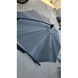 Swing & Harmonie LEDU-300 okrugli bočni suncobran 300 cm sa LED osvetljenjem i solarnim modulom, outlet stanje