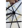 Swing & Harmonie LEDU 3x3 kvadratni krem bočni suncobran sa LED osvetljenjem i solarnim modulom