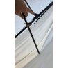 Swing & Harmonie LEDU 3x3 kvadratni krem bočni suncobran sa LED osvetljenjem i solarnim modulom