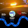 Plavo-belo Sparco SPC-V16 V16 LED sigurnosno svetlo za auto sa magnetnim pričvršćivanjem i GPS prijemnikom