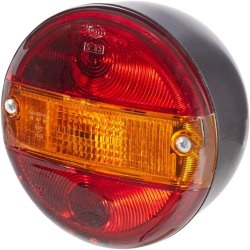 HELLA 2SE 001 685-201 okrugla kombinovana zadnja lampa 12V 24V sa migavcem, stop svetlom, pozicijom i osvetljenjem tablice