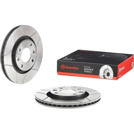 Brembo Max prednji ventilirajući kočioni diskovi 09.8695.75 dimenzija 266x22 mm sa urezima, set 2 komada