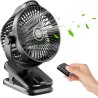TRILINK 8000mAh punjivi USB ventilator sa klipsom,daljinskim, 5 brzina