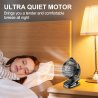 TRILINK 8000mAh punjivi USB ventilator sa klipsom, LED displejem, 5 brzina