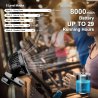 TRILINK 8000mAh punjivi USB ventilator sa klipsom, LED displejem, 5 brzina