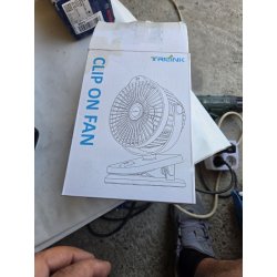 TRILINK 8000mAh punjivi USB ventilator sa klipsom, LED displejem, 5 brzina