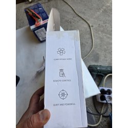 TRILINK 8000mAh punjivi USB ventilator sa klipsom, LED displejem, 5 brzina