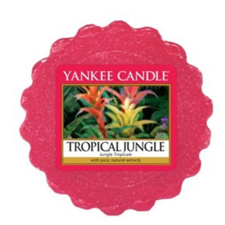 Yankee Candle Tropical Jungle mirisni vosak tart od 22 grama u obliku cvetnog kolačića za aroma lampe