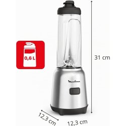 Moulinex Mix & Move LM15FD10 mini blender 300W sa dve Tritan boce od 600 ml i odvojivim noževima