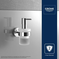 GROHE Essentials dozator za tečni sapun od stakla i metala sa poliranim hrom premazom