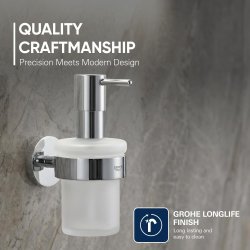 GROHE Essentials dozator za tečni sapun od stakla i metala sa poliranim hrom premazom
