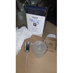 GROHE Essentials dozator za tečni sapun od stakla i metala sa poliranim hrom premazom