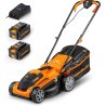 LawnMaster MX 24V akumulatorska kosilica sa zadnjim valjkom, dve baterije i punjačem