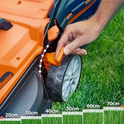 LawnMaster MX 24V akumulatorska kosilica sa zadnjim valjkom, dve baterije i punjačem