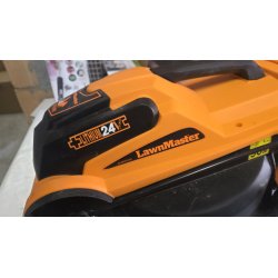 LawnMaster MX 24V akumulatorska kosilica sa zadnjim valjkom, dve baterije i punjačem