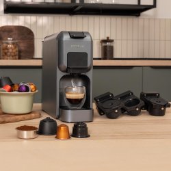 Cecotec FreeStyle Compact Dark višenamenski aparat za espreso kafu snage 1350 W