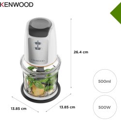 Bela Kenwood Easy Chop CHP61.100WH seckalica od 500W sa posudom od 0.5 litara