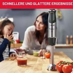Moulinex Quickchef DD655810 štapni mikser sa posudom, seckalicom i mutilicom od nerđajućeg čelika