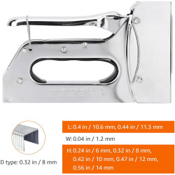 Amazon Basics ručna heftalica za tapaciranje od ugljeničnog čelika sa 1000 D spajalica 8 mm