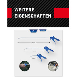 Brilliant Tools BT160500 Set od 3 Pištolja za Kompresor – 6.3 bar | Outlet BGD