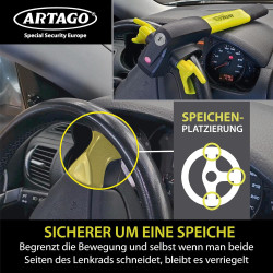 Artago 870 Brava za Volan – 120dB Alarm, Svetlosno Upozorenje | Outlet BGD