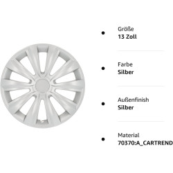 Cartrend 70370 RZB Delta Set od 5 Ratkapni – 13 inča | Outlet BGD