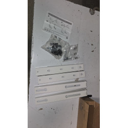 Zidni nosač spoljne jedinice klime, 420x400 mm, bela | Outlet BGD