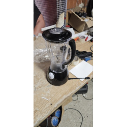 Crni Herzberg HG-5008 2 u 1 blender od 600 W sa posudom od 1.7 l i oštećenim zupcima
